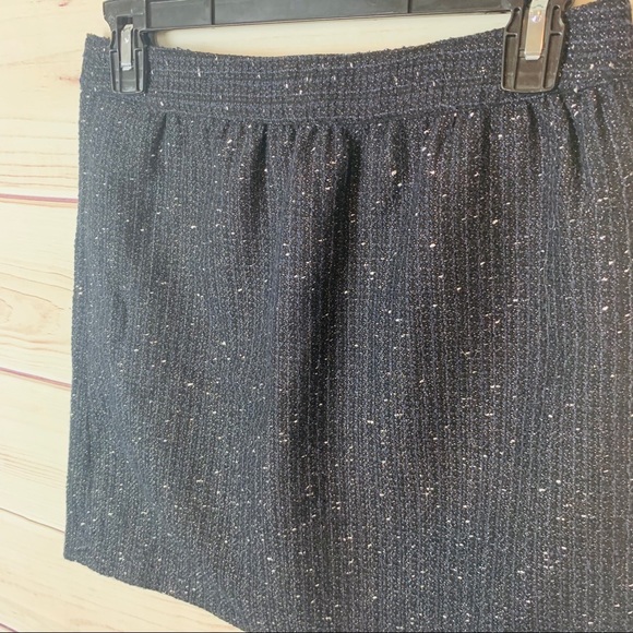 Ann Taylor Loft Navy Metallic Skirt NWT - Picture 5 of 8